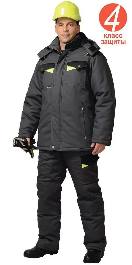 Костюм зимний "Ховард" (Корвет) куртка дл.+ брюки с выс. поясом 4 клим. пояс