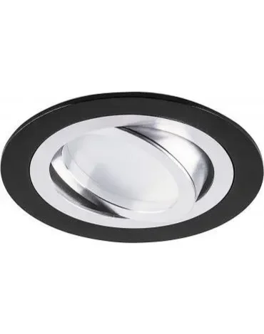 Фото для Светильник встраиваемый поворотный круг, черный ФЕРОН
