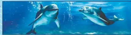 Экран п/в "Ультра легкий Арт" 170см дельфины 1680*560*22 МетаКам