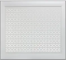 Экран для радиатора Дамаско белый 120*60
