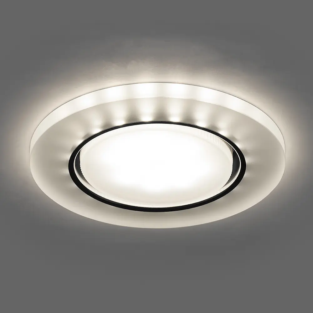 Светильник точечный CD5020 c LED-подсветкой матовый белый ФЕРОН