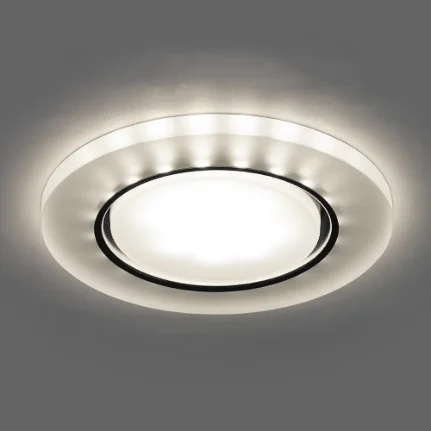 Фото для Светильник точечный CD5020 c LED-подсветкой матовый белый ФЕРОН