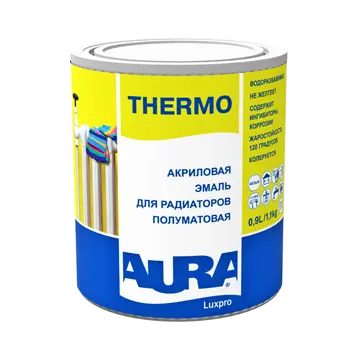 Эмаль акриловая для радиаторов п/матовая "Aura Luxpro Thermo" 0,45 л ЭСКАРО
