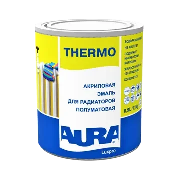 Эмаль акриловая для радиаторов п/матовая "Aura Luxpro Thermo" 0,45 л ЭСКАРО