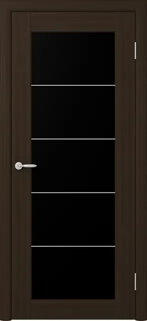 Фото для Полотно дверное Сан-Ремо венге арт-шпон стекло черное 900*2000*30 ФРЕГАТ