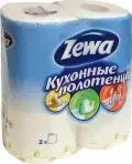 Фото для Бумажные полотенца белые 2 в 1" 2-х слойные ZEWA