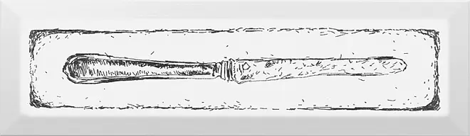 Декор Knife черный 85*285 KERАМА MARAZZI