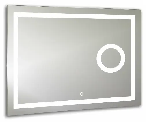 Зеркало Cosmo Led подсветка 2 режима (сенсорный выключатель,увеличительное зеркало) 915*685 Aquanika