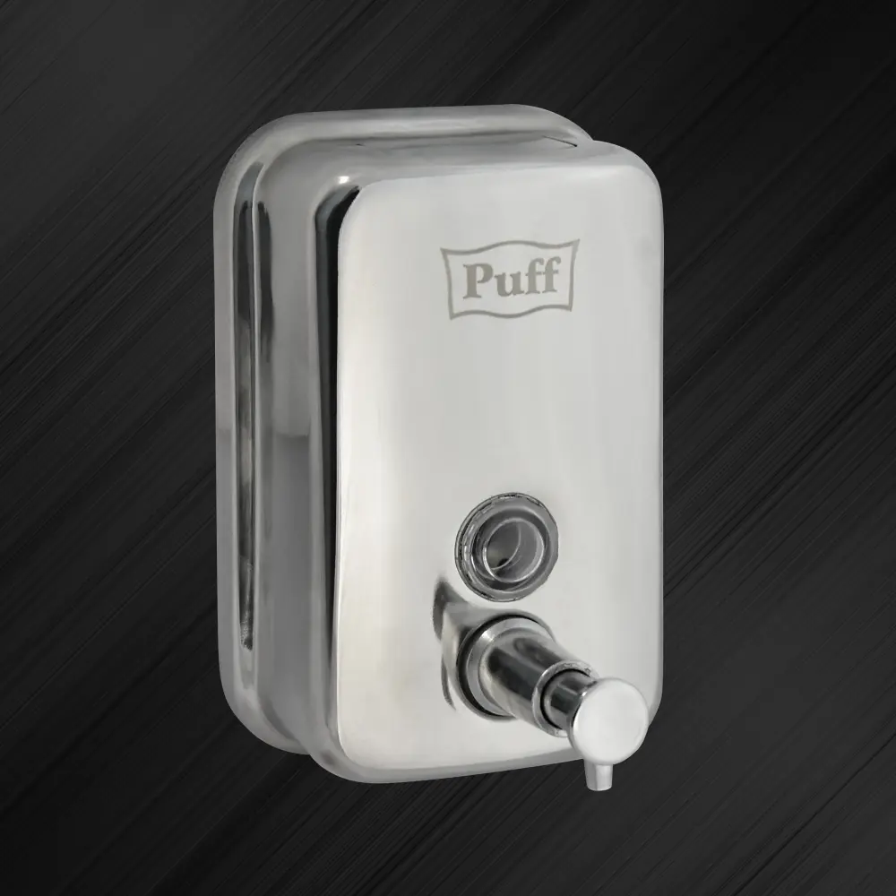 Дозатор для жидкого мыла Puff-8605 хром глянцевый, нерж.сталь, 500 мл