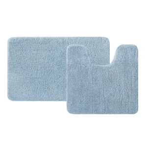 Фото для Набор ковриков для ванной микрофибра 50х80/50х50 см IDDIS синий 1/10
