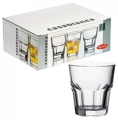 Фото для Набор стаканов стекло 6 предметов Casablanca для виски 270 мл