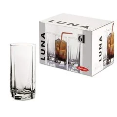 Фото для Набор стаканов стекло 6 предметов Luna для коктейля 390 мл