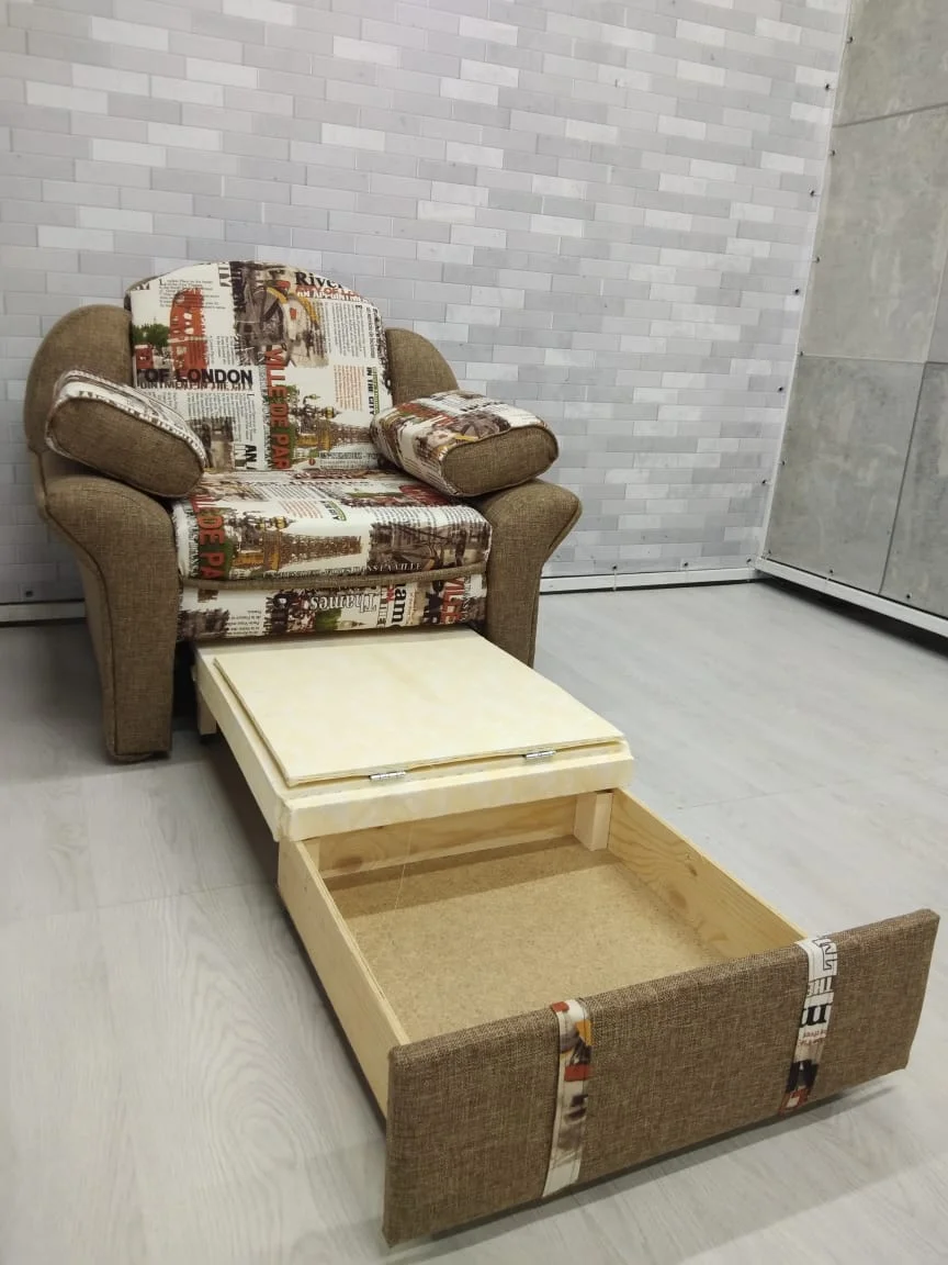Кресло-кровать Уют с мягкими подлокотниками (1 кат.)