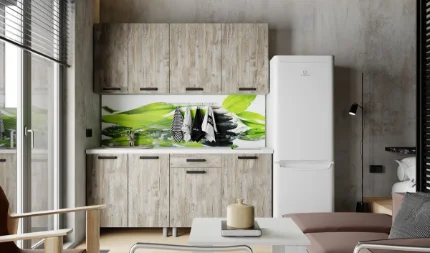 Фото для Кухня Нагано 1,8 (Дуб юкон/Столешница Антарес)