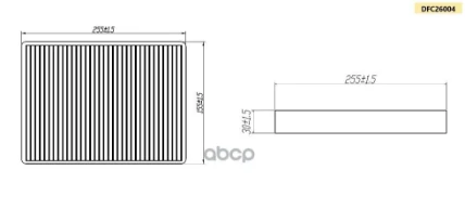 Фото для Фильтр Салона 27277-5Pa0a Double Force Dfc26004 DOUBLE FORCE арт. DFC26004