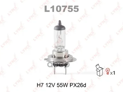 Фото для А/Лампа H7 12v 55w Lynxauto L10755 Intense 4200k LYNXauto арт. L10755