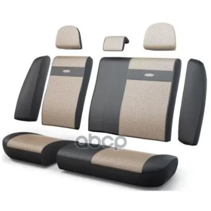 Фото для Чехлы На Сиденья Trs-002 Bk/L Be Велюр, Черн./Св.Бежев., Задний Ряд (1шт) AUTOPROFI арт. TRS-002 BK/L BE