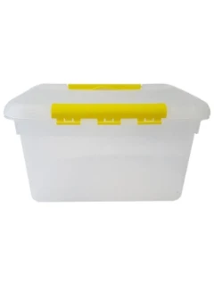 Контейнер для продуктов прямоуг. 8 л 30*23*16 см с желтым зажимом MG