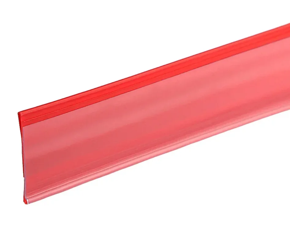 Ценникодержатель полочный IP39*1235 мм., цвет красный к стеллажам Арнег, Микрон, Водолей полка V