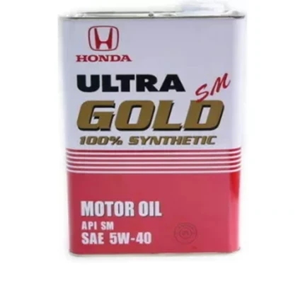 Фото для Масло для бензинового двигателя 4л, синтетика, SM 5W-40 - HONDA ULTRA GOLD