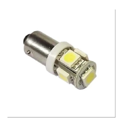 Фото для Лампа авто светодиодная 12V 4W (BA9S) 5SMD белый - Диалуч
