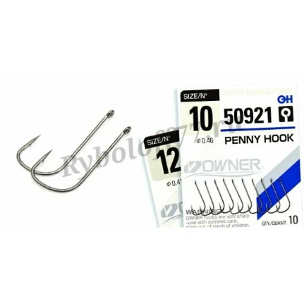 Фото для Крючок одинарный HOOKS (размер в ассорт) упак 10шт