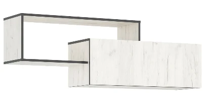 Фото для Норд Полка 2-х ярусная (Дуб Крафт белый, Дуб Крафт белый) МИФ