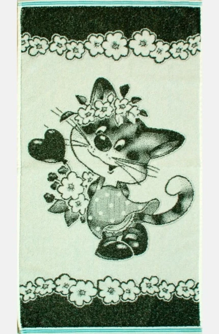 Фото для Полотенце махр.67*150 Кошечка