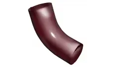 Фото для Колено 60 град (90мм) RAL3005 красное вино