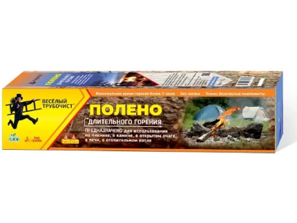 Фото для ВеселыйТрубочист Полено Длительного горения 700г (2*350г)
