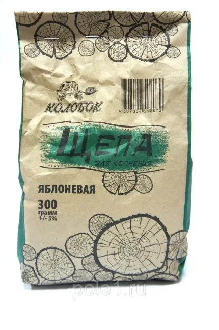 Фото для Щепа для копчения КОЛОБОК Яблоневая 300 гр 514938