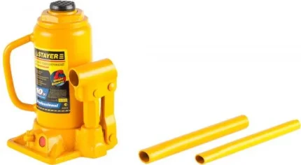 Фото для Домкрат STAYER ″PROFI″ гидравлический бутылочный, 10т, 200-385мм, 43160-10