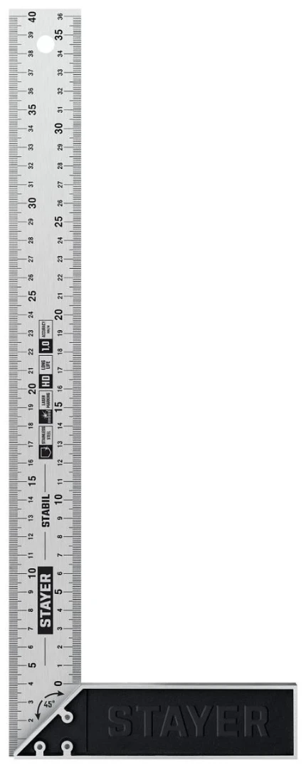 Фото для STAYER 400 мм, столярный угольник, Professional (3431-40)