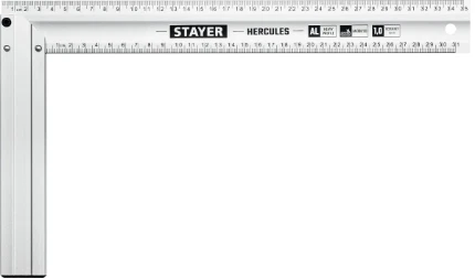 Фото для STAYER 350 мм, жесткий столярный угольник, Professional (3432-35)