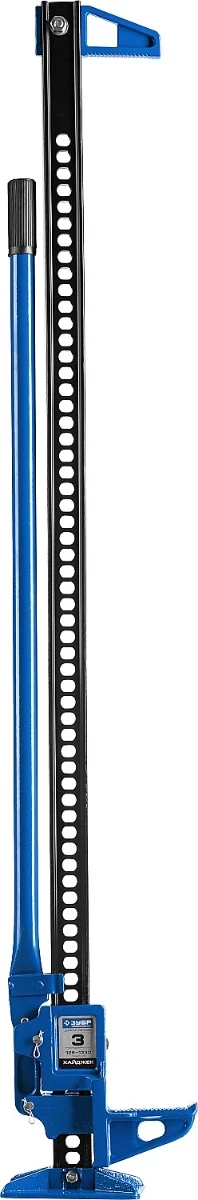 Фото для ЗУБР Хай-джек, 3 т, 125 - 1330 мм, реечный механический домкрат, Профессионал (43045-3-135)