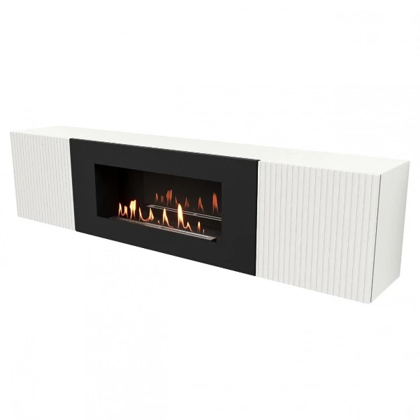 Фото для Тумба с биокамином Firelight BFP-P1700L белая