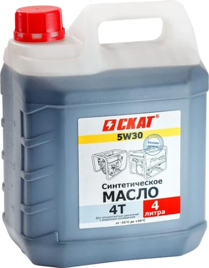 Фото для Масло для 4-тактных двигателей синтетическое SAE 5W30 4 л