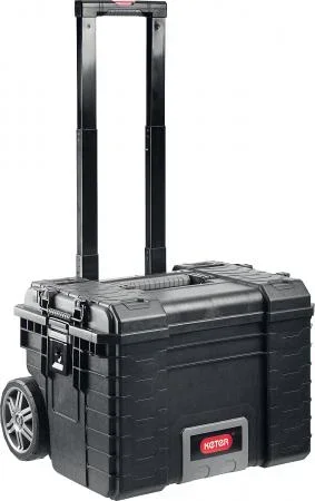 Фото для KETER GEAR CART, 564 х 465 х 480 мм, (22″), пластиковый ящик-тележка на колесах (38370)