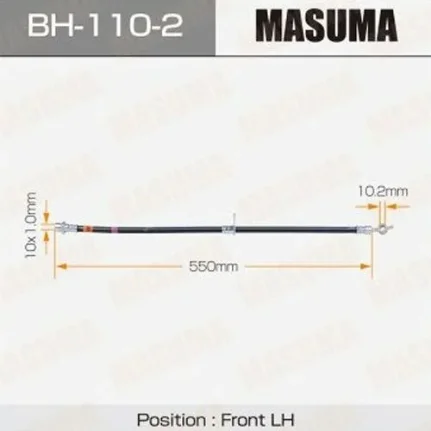 Фото для Шланг тормозной передний MASUMA BH1102/30044487/ BHT653 CV/SV4# LH