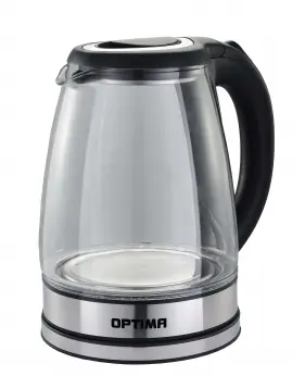 Чайник Optima EK-1832G 1,8л черный стекло