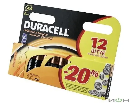 Батарейка Duracell LR6-12BL BASIC NEW (12/144)