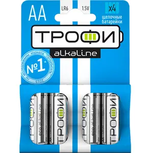 Батарейки Трофи LR6-4BL ENERGY POWER Alkaline (40/640/20480)