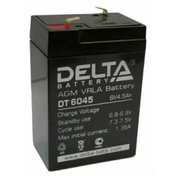 Аккумулятор DT4045 DELTA для прожекторов 4V, 4,5Ah \