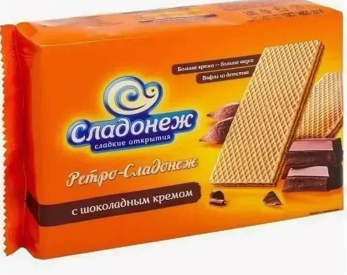 Вафли Сладонеж 500гр шоколад