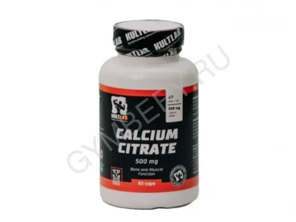 Фото для Kultlab Calcium Citrate 500 мг, 60 капс, шт, арт. 0107026