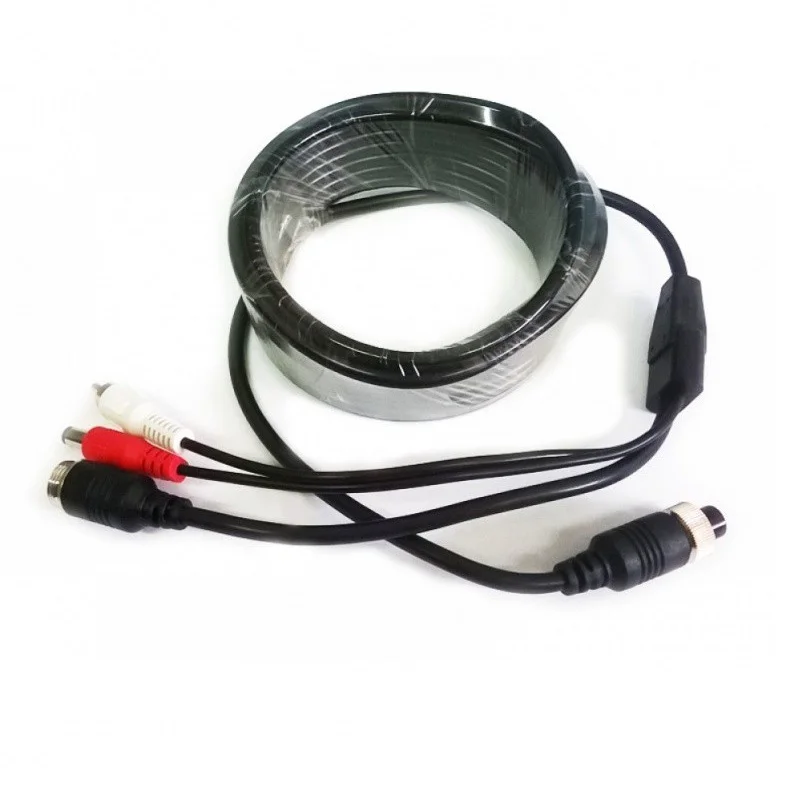 Соединительный кабель для камер (4pin) + микрофон (RCA) NSCAR