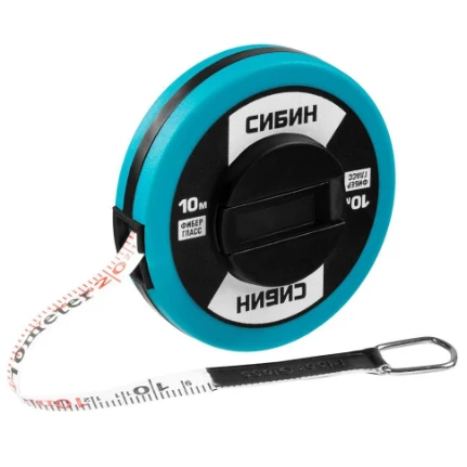 Фото для Мерная лента 10м, фиберглассовое полотно - СИБИН