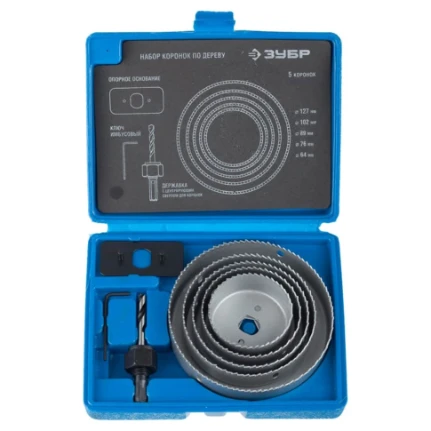 Фото для Пила кольцевая наборная набор 7 предм. по дереву (83-127мм) - Зубр