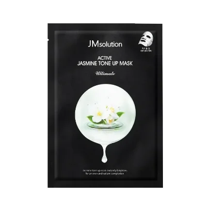 JMSOLUTION ВЫРАВНИВАЮЩАЯ ТОН МАСКА С ЭКСТРАКТОМ ЖАСМИНА ACTIVE JASMINE TONE UPMASK ULTIMATE