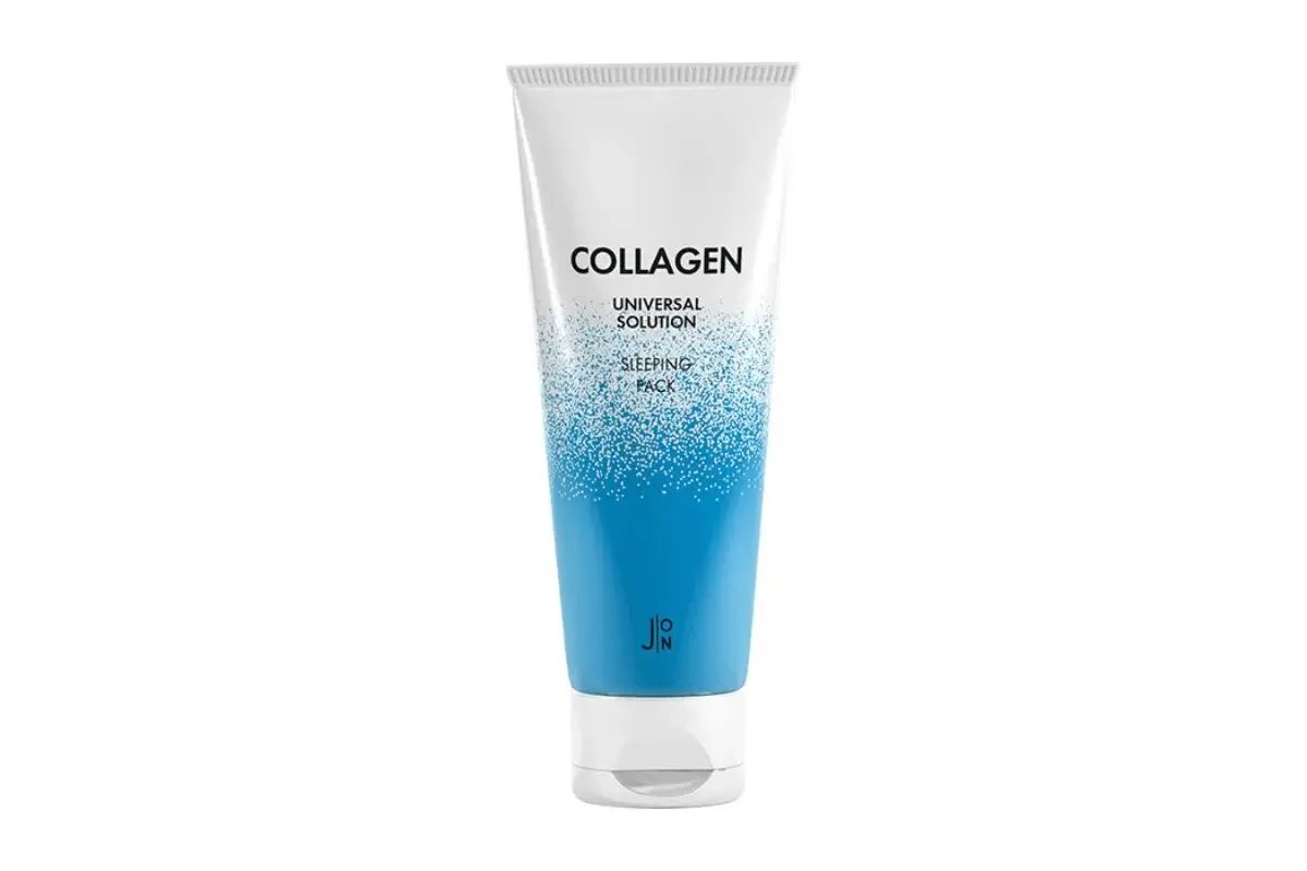 J:ON Collagen Universal Solution Sleeping Pack (50 г в тубе) Ночная увлажняющая маска для кожи лица с коллагеном и гиалуроновой 
